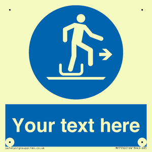 Custom Alighting from a toboggan to the right